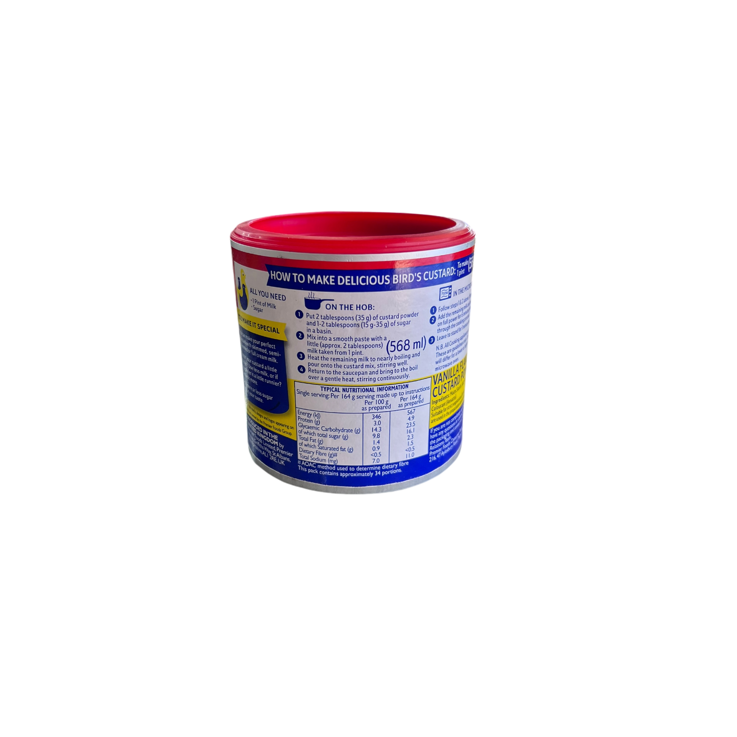 Bird’s Vanilla Flavored Custard Powder 300g