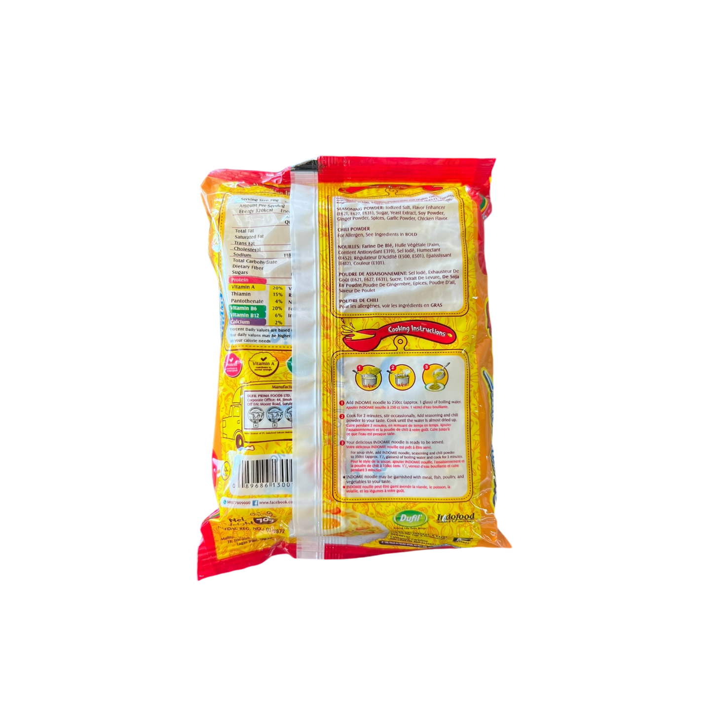 Indomie Instant Noodles Chicken Flavor (Single Pack)