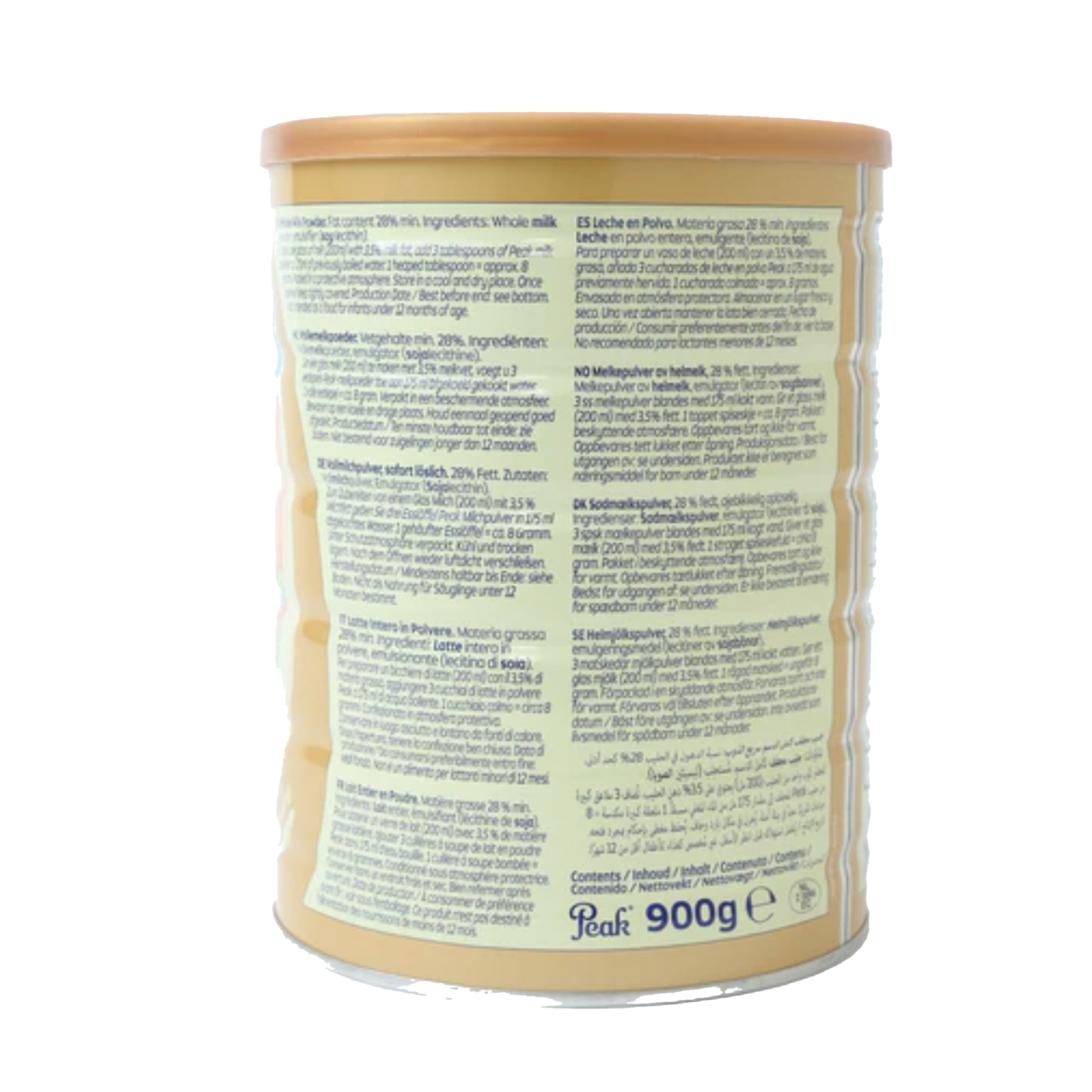 Peak Dry Whole Milk 900g