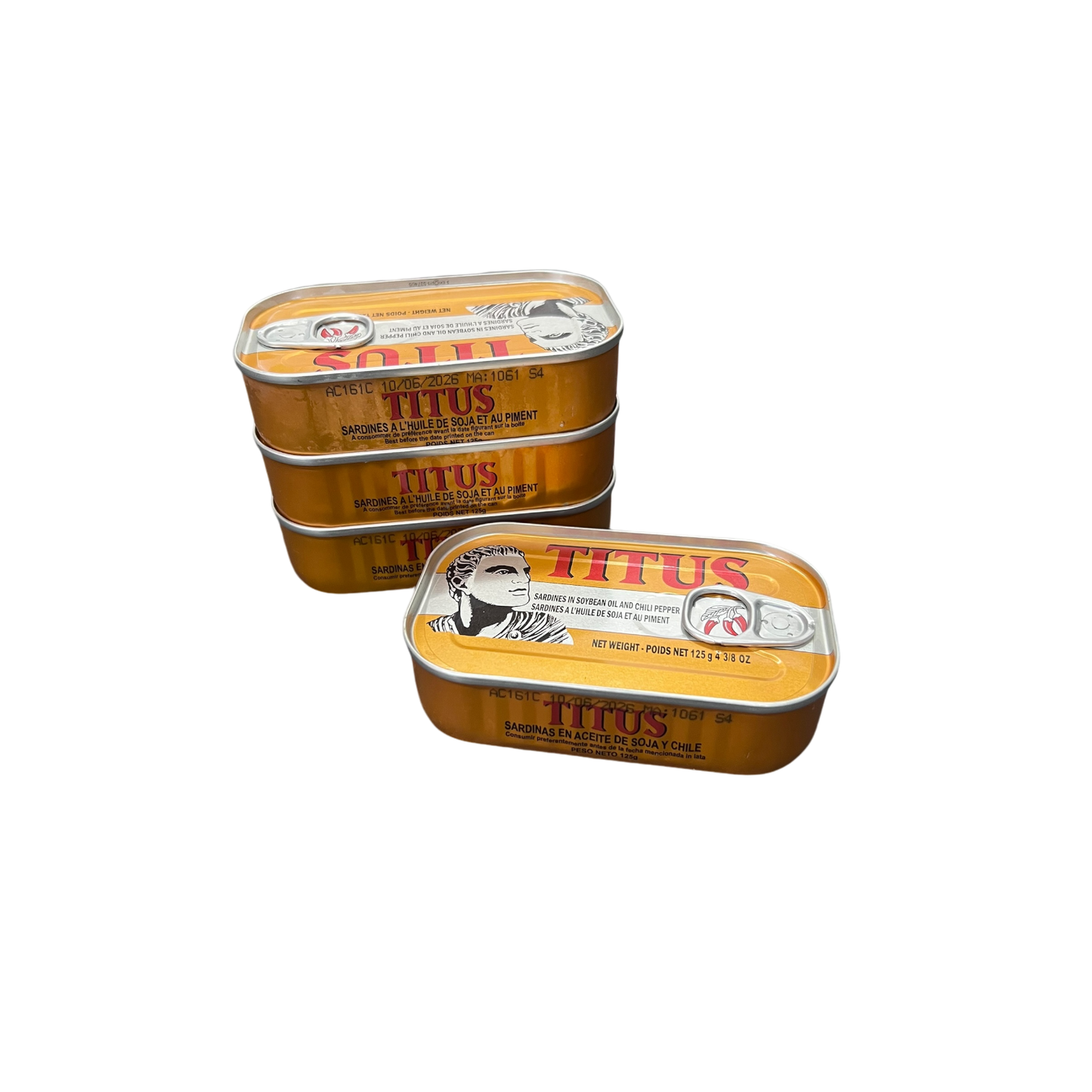 Titus Sardines in Soybean Oil & Chili Pepper