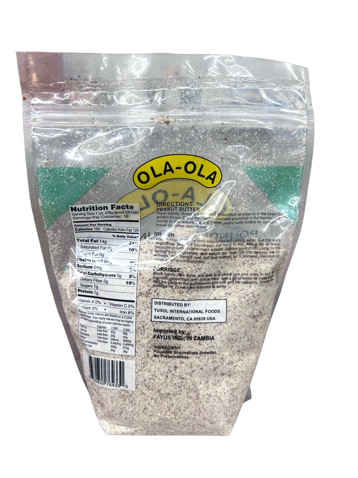Ola-Ola Pounded Groundnuts (Intwilo) 2lb