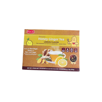 Pocas Instant Honey Ginger Tea (Lemon Flavor)
