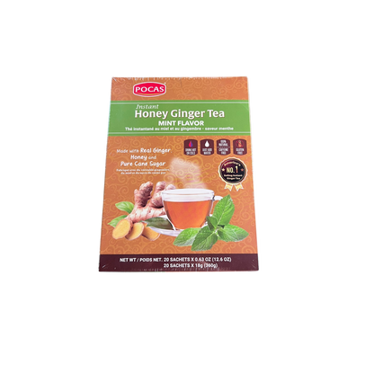 Pocas Instant Honey Ginger Tea (Mint Flavor)